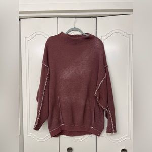 Free People Oversized Mock Neck Sweater